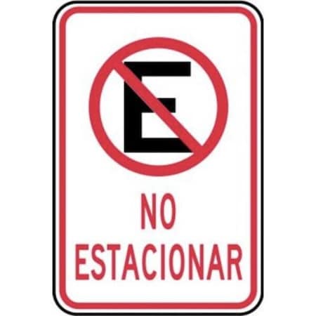 Accuform PARKING SIGN NO PARKING WITH SYMBOL SHFRP116RA